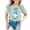 Mint Green, variant on Girls Easter Shirt Size 7 Rabbit Print Short Sleeve T Shirt Top Casual Easter Day Summer Tops T-Shirt Boys & Girls Shirts