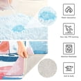 thumbnail image 6 of Bathroom Plush Absorbent Mat Single U-pad 20x24 Inches Bath Mat Fluffy Suitable For Bathroom Toilet Living Room Absorb Water Non-Slip Durable Pink Sailboat, 6 of 9