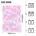 thumbnail image 3 of Pink Petal Pattern A5 8.3x5.7in PP Notebook, Adjustable Rings, 60 Sheets, Diary or Journey Note, 3 of 8