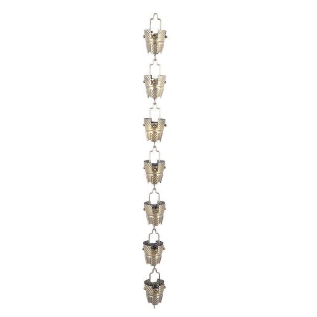 Gutter Rain Chain, Rain Chain Customizable 3.3FT Iron Antique Bronze Tripod for Home