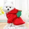 thumbnail image 2 of Pet Dog Winter Warm Clothes Cute Plush Coat Hoodies Costume Jacket, 2 of 3