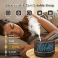 thumbnail image 6 of Elcxsla Diffusers for Essential Oils Large Room 600ml 7 Colors Changed 3 Mist Modes Dark Brown, 6 of 7