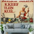 thumbnail image 4 of BCIIG Kitchen Rules Tapestry Wall Hanging Unique Style Graphic Tapestries Home Wall Decor Art for Living Room Bedroom Apartment Farmhouse Dorm 40x30inch, 4 of 6