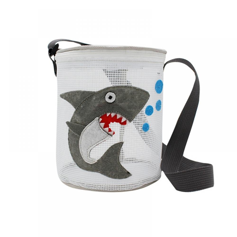 Beach Toy Mesh Collapsible Beach Bag Kids Shell Collecting Bag Beach