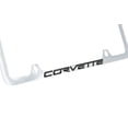 thumbnail image 4 of Chevrolet Corvette C6 Chrome Plated Metal Top Engraved License Plate Frame Holder, 4 of 5