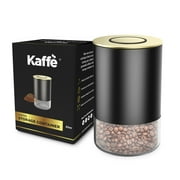 Kaffe Coffee Canister, Perfect Coffee Container Airtight, Smart Coffee Canister for Ground Coffee, Glass Jar, (8oz)