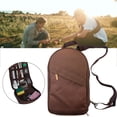 thumbnail image 4 of Estuche organizador de utensilios de camping, accesorios, bolsa de viaje para cocinar al aire libre todos los días Marrón Sharpla Organizador de utensilios de cocina, 4 of 8
