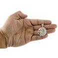 thumbnail image 5 of 10K Yellow Gold Diamond Pendant Native American Indian Mens Pave Charm 1.33 Ct., 5 of 5