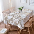 thumbnail image 2 of Gold Moroccan Pattern Damask Table Cloth Waterproof Dining Tablecloth Kitchen Decorative Coffee Cuisine Party Table Cover, 2 of 7