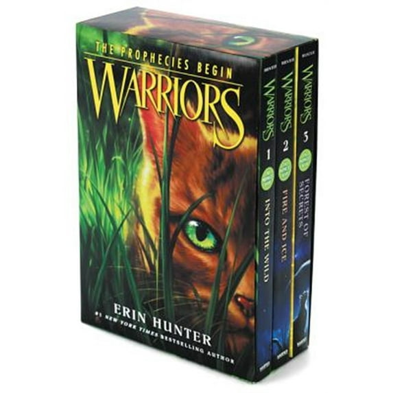 Pre-Owned Warriors Box Set: Volumes 1 to 3: Into the Wild, Fire and Ice, Forest of Secrets (Warriors: The Prophecies Begin) Paperback