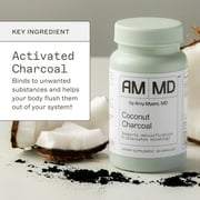Amy Myers Coconut Charcoal Capsules from The Myers Way Protocol - Natural Activated Charcoal, Gas Reliever & Support for Affects of Mold/Toxins - Dietary Supplement 60 Capsules, 30 Servings