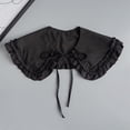thumbnail image 3 of Classic Lolita Doll Ruffles Collar Removable Collar Dresses Accessory for Black, 3 of 8
