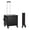 BLACK, variant on Folding Rolling Cart,Utility Cart Portable Rolling Crate Handcart with 4 Wheels&Hook, 2 Modes Telescoping Handle Shopping Carts for Groceries,Load Capacity 330LBS