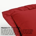 thumbnail image 4 of Ntbay 2 Pack Double Brushed Microfiber Standard Pillow Shams with 2" Flange, Wrinkle, Fade, Stain Resistant Sham, 20"x26", Wine Red, 4 of 5