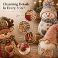thumbnail image 6 of Patchwork Fabric Doll DIY Kit Handmade Christmas Sewing Craft Set for Seasonal Home Decoration, DIY Patchwork Fabric Character Doll Kit Creative Holiday Craft Project (snowman), 6 of 7