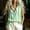 Green, variant on Women's Sleeveless Button Down Shirts V Neck Hidden-Button Front Collared Dressy Business Casual Tank Blouses Loose Office Tank Tops