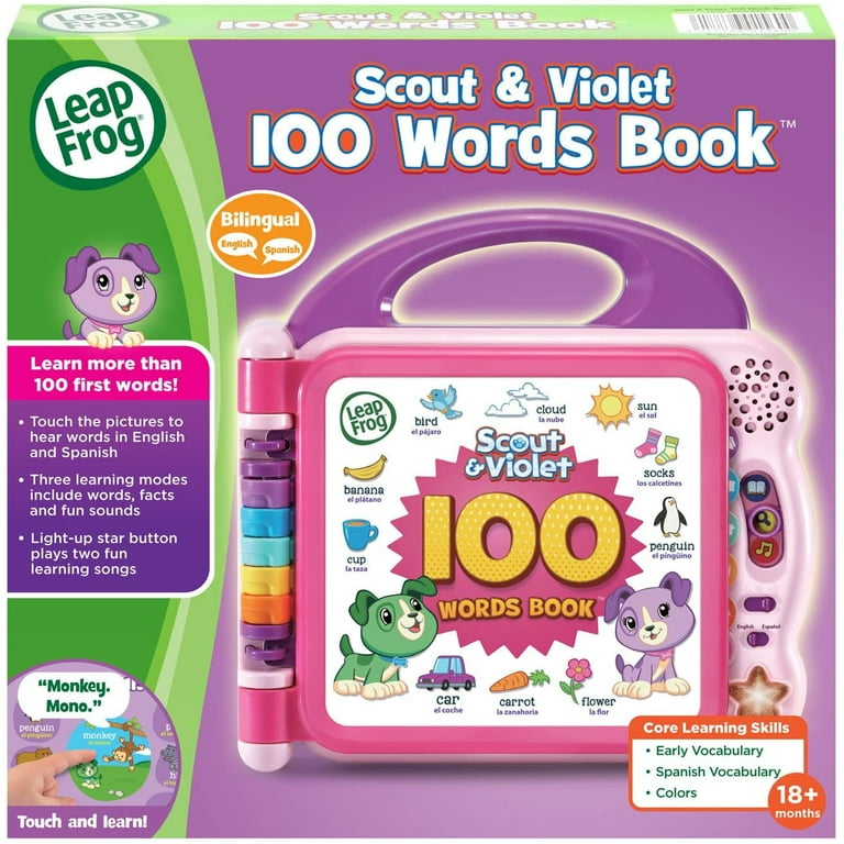 LeapFrog Scout and Violet 100 Words Boo Purple
