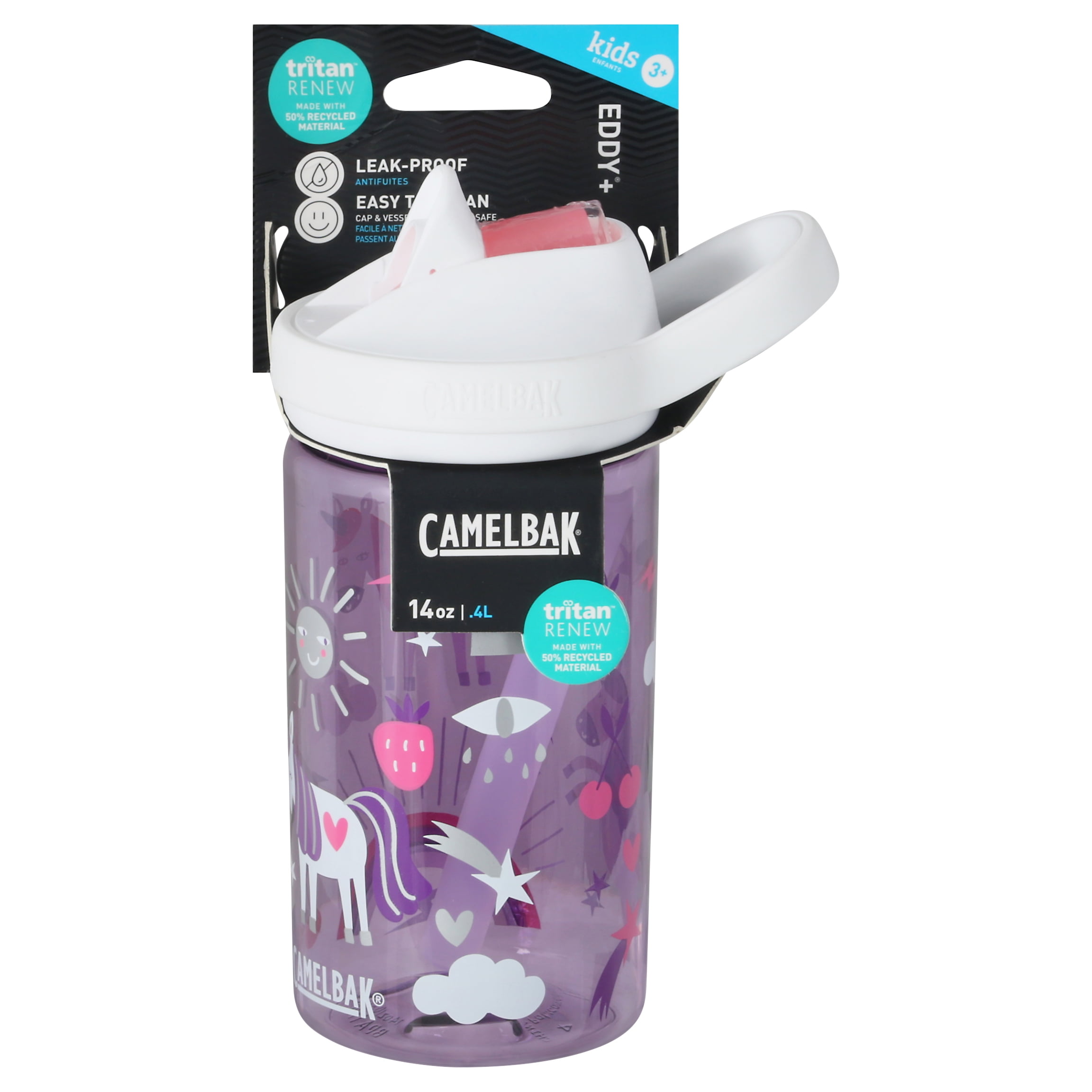 Camelbak EDDY+ KIDS 14oz Pink Water Bottle Hedgehog BPA Free