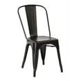 thumbnail image 1 of Bristow Armless Metal Chair in Matte Black Finish 4 Pack, 1 of 4