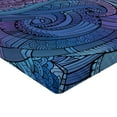 thumbnail image 2 of Ambesonne Abstract Fitted Sheet 2 Pcs Set, Ocean Inspired Paisley, Queen, Purple Blue, 2 of 3