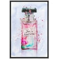 thumbnail image 3 of PixonSign Framed Canvas Print Wall Art Inkblot French Perfume Bottle Decorative Brushstroke Illustrations Modern Art Glam Multicolor Ultra for Living Room, Bedroom, Office - 24"x36" Black, 3 of 5