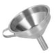 thumbnail image 3 of Embudo de acero inoxidable con cepillo colador, exterior liso, mango grueso, embudo industrial grande para cocina, 3 of 12