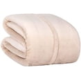 thumbnail image 2 of Berkshire Serasoft Plus Plush Polyester Blanket, Linen Full/Queen, 2 of 5