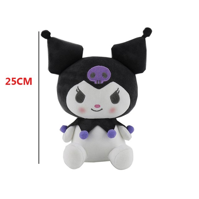 Kuromi-juguete de peluche de Lolita para niñas, vestido de princesa Ragdoll, almohadas de felpa de animales de dibujos animados, decoraciones de dormitorio, regalo de Navidad
