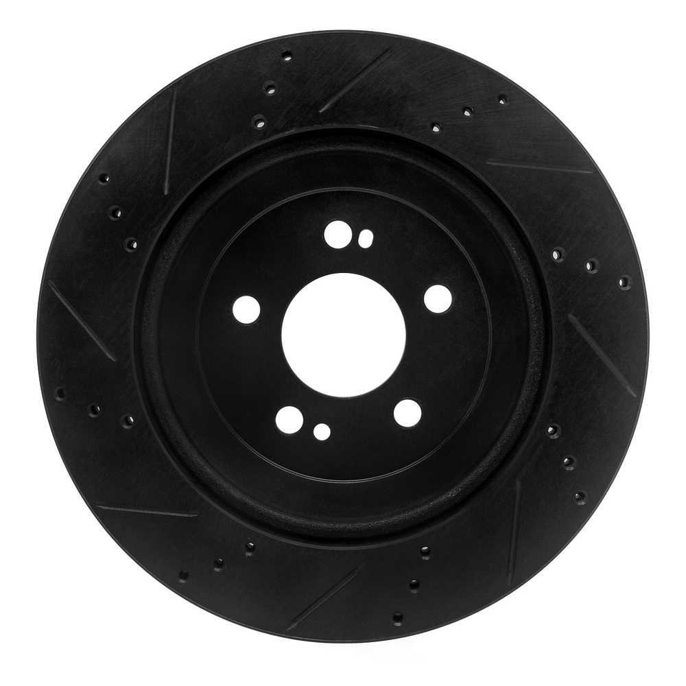 Dynamic Friction Company 633-63165R DFC Brake Rotor - Drilled And Slotted - Black