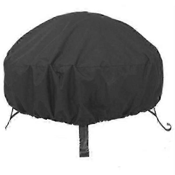 Fire Pit Cover Heavy Duty Windproof Waterproof Patio Round Fire Pit Cover For Outdoor Fire Pit