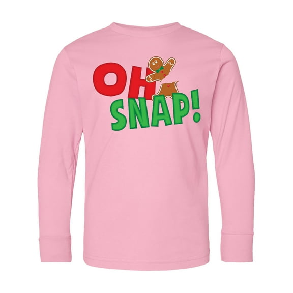 Inktastic Oh Snap Long Sleeve Youth T-Shirt
