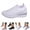 White, variant on longantii Womens Orthopedic Shoes Arch Support Non Slip Slip on Running Shoes Breathable Mesh Stretch Work Shoes Soft 2026 New Foam Shoes White