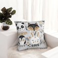 thumbnail image 6 of Pofeuu Funny Animals Series Print Double-sided plush pillowcase Square Throw Pillow Covers Pillows Cover for Living Room Bedroom Sofa Couch Cushion Cover（No pillow core）-26"x26", 6 of 7
