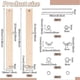 thumbnail image 2 of Wooden Bookbinding Press Large Press Bookbinder 15x1.5Inch Flat Paper Press Machine Wood Form Factor Padding Press, 2 of 5