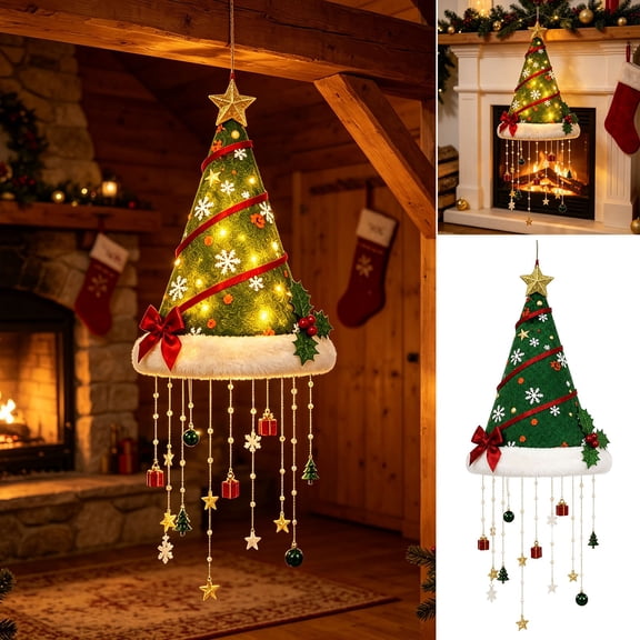 Christmas Party Decor Rod Red White Festive Dining Living Bedroom