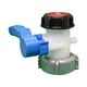 thumbnail image 1 of Grifo de salida de 75mm para adaptador de drenaje de tanque IBC, válvula adaptadora de llave de paso Tomshoo Tapón del tanque, 1 of 7
