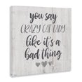 thumbnail image 2 of Stupell Industries Eclectic Funny Crazy Cat Lady Phrase Canvas Art, 24 x 24, by Gigi Louise, 2 of 7