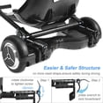 thumbnail image 2 of Hoverboard Seat Attachment Straps Not Required,Kids Hover Board Accessory Go Kart 265lbs Capacity, Adjustable Length 26"-34.5",Big&Sturdy Seat,Transform 6.5" 8" 10" Hoverboard Into Go Cart,Black, 2 of 10
