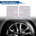 thumbnail image 2 of 20 Pcs Calcomanías para Llantas de Arco Decorativas para Coches de 14-22" Luz Estelar Colorida PET, 2 of 6
