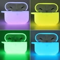 thumbnail image 2 of NALANDA Night Glow Silicone Case Cover Protective Soft Case Compatible For Airpods Pro 2 Gen Case with Keychain(Nightglow Blue), 2 of 5