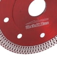 thumbnail image 3 of 115mm Diamond Saw Blade with Washer - Dry/Wet Cutting Disc for Ceramic, Granite, Marble,Red Alloy Wheel with 13200RPM Max Speed, 22.23mm Inner Diameter, 1.2mm Thickness for Efficient Safe Operation, 3 of 9