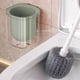 thumbnail image 5 of Cepillo de inodoro de mango largo para cualquier rincón de la casa Cepillo de inodoro de pared con cabezal redondo Cepillo de inodoro con base para la limpieza del baño Cepillo de inodoro de plástico, 5 of 6