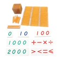 thumbnail image 4 of Montessori Math Toys Hands On Habilidad Niños Matemáticas Aprendizaje Para Niños Dorado, 4 of 8