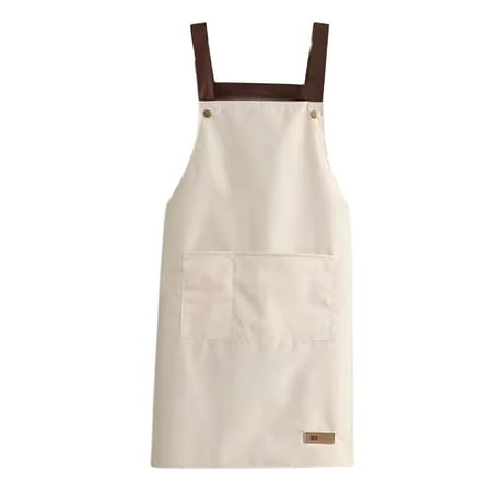 

Bluethy Cooking Apron Sleeveless Large Pocket PVC Adjustable Waist Strap Chef Apron for Restaurant
