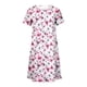 thumbnail image 5 of ICHUANYI Clearance Women's Summer Bohemian Print Short Sleeve Beach Dress Knee Length Dress(Hot Pink, L) ICHUANYI WER2023080801710, 5 of 5