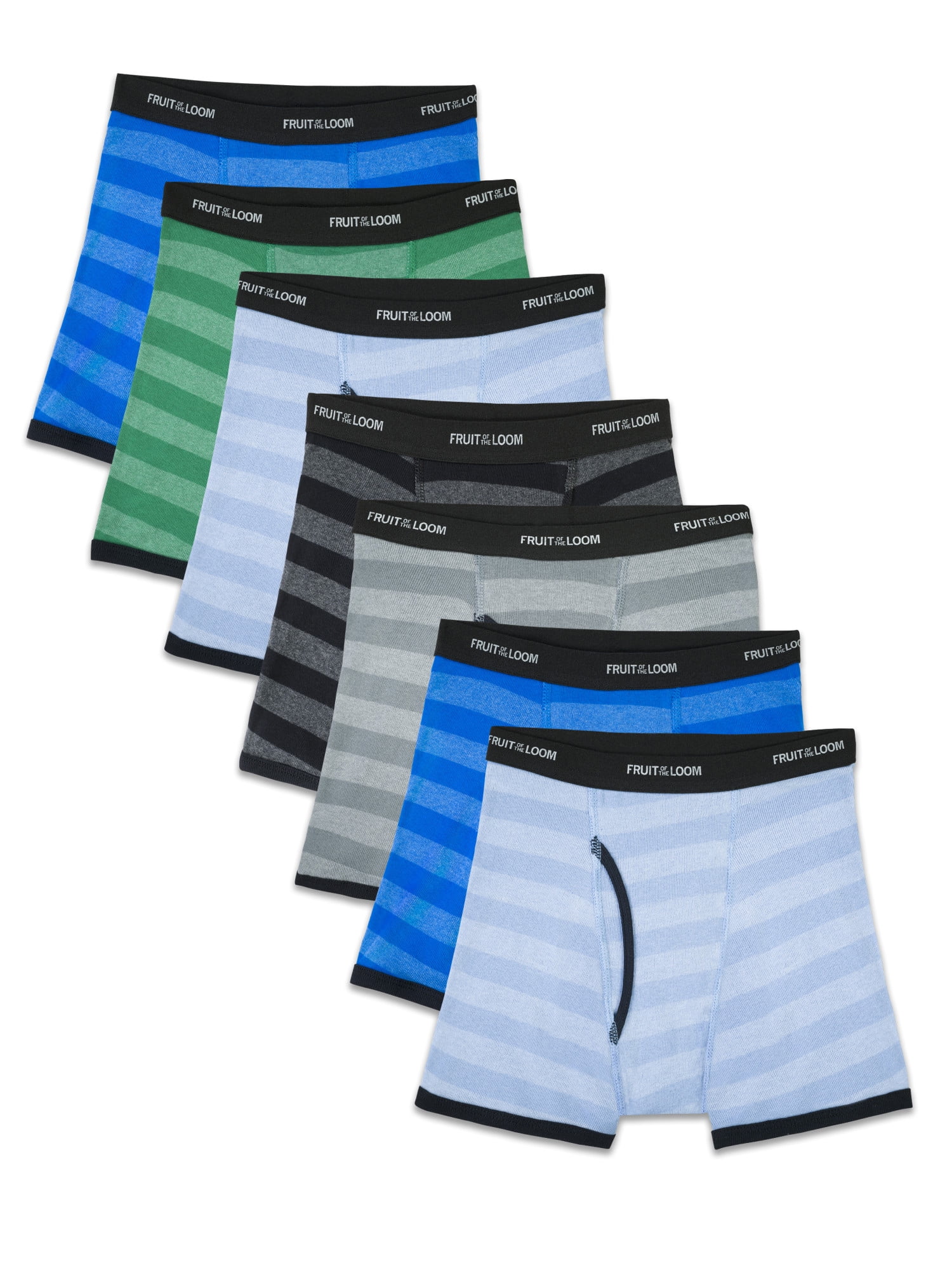 Fruit of the Loom Toddler Prints Boxer Briefs 6 Pack