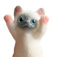thumbnail image 4 of Cat Squeeze Toy Kitten Desecompresión Alivio Del Estrés Juguete para La Oficina (gris), 4 of 5