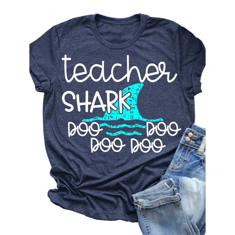 Teacher Shark Tshirt Doo Doo Doo Tee Gift For Teachers Teacher Shark Tshirt Doo Doo Doo Tee Gift For Teachers