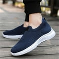 thumbnail image 5 of Men's Breathable Casual Shoes Lightweight Comfortable Walking Sneakers For Daily Wear On Flat Sole Loafers Ahoes, 5 of 7