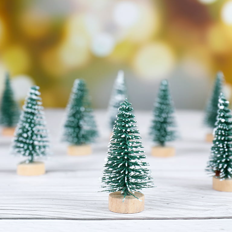 Christmas Decorations LIOOBO 5cm Miniature Trees Mini Pine Tree